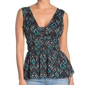 [Walter Baker] Will Smocked Peplum Top